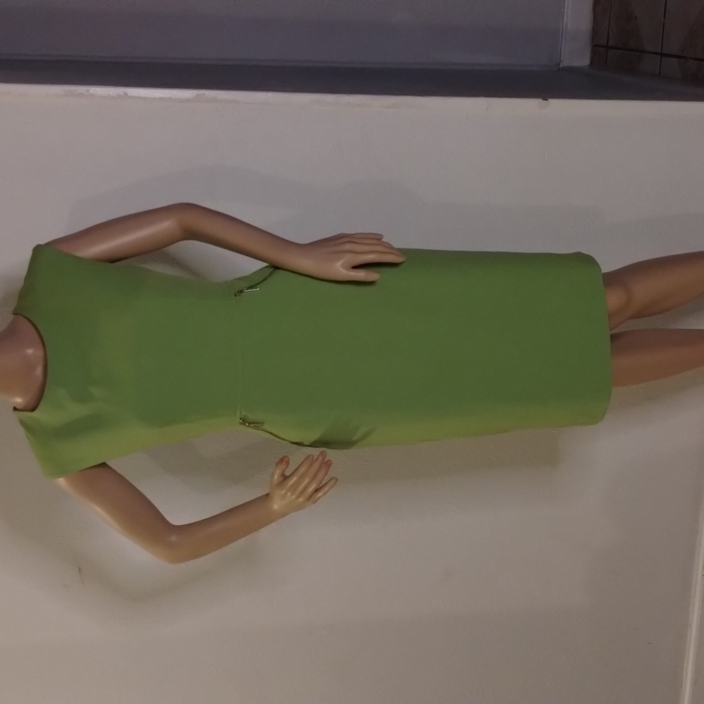 KASPER Beautiful office dress lime green 💚